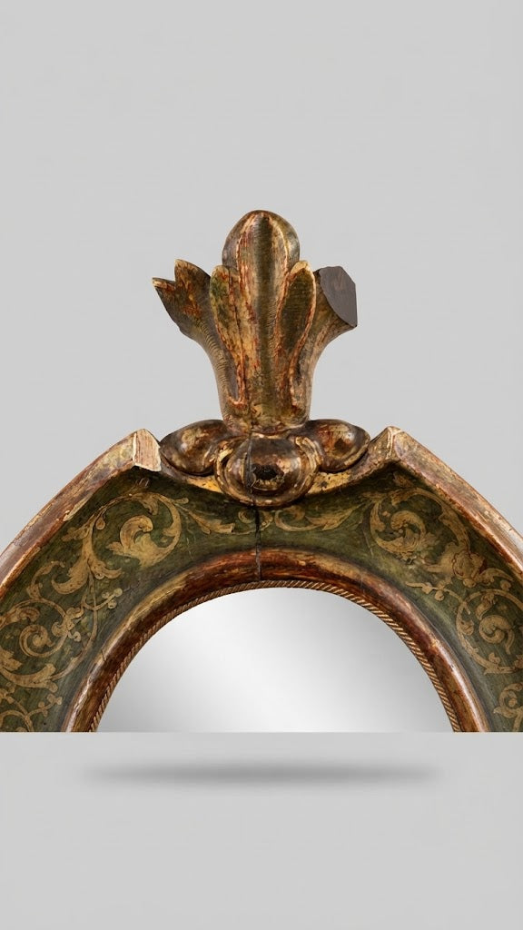 Prächtiger italienischer Barock-Wandspiegel mit Engelsköpfen und Putti (18. Jahrhundert)