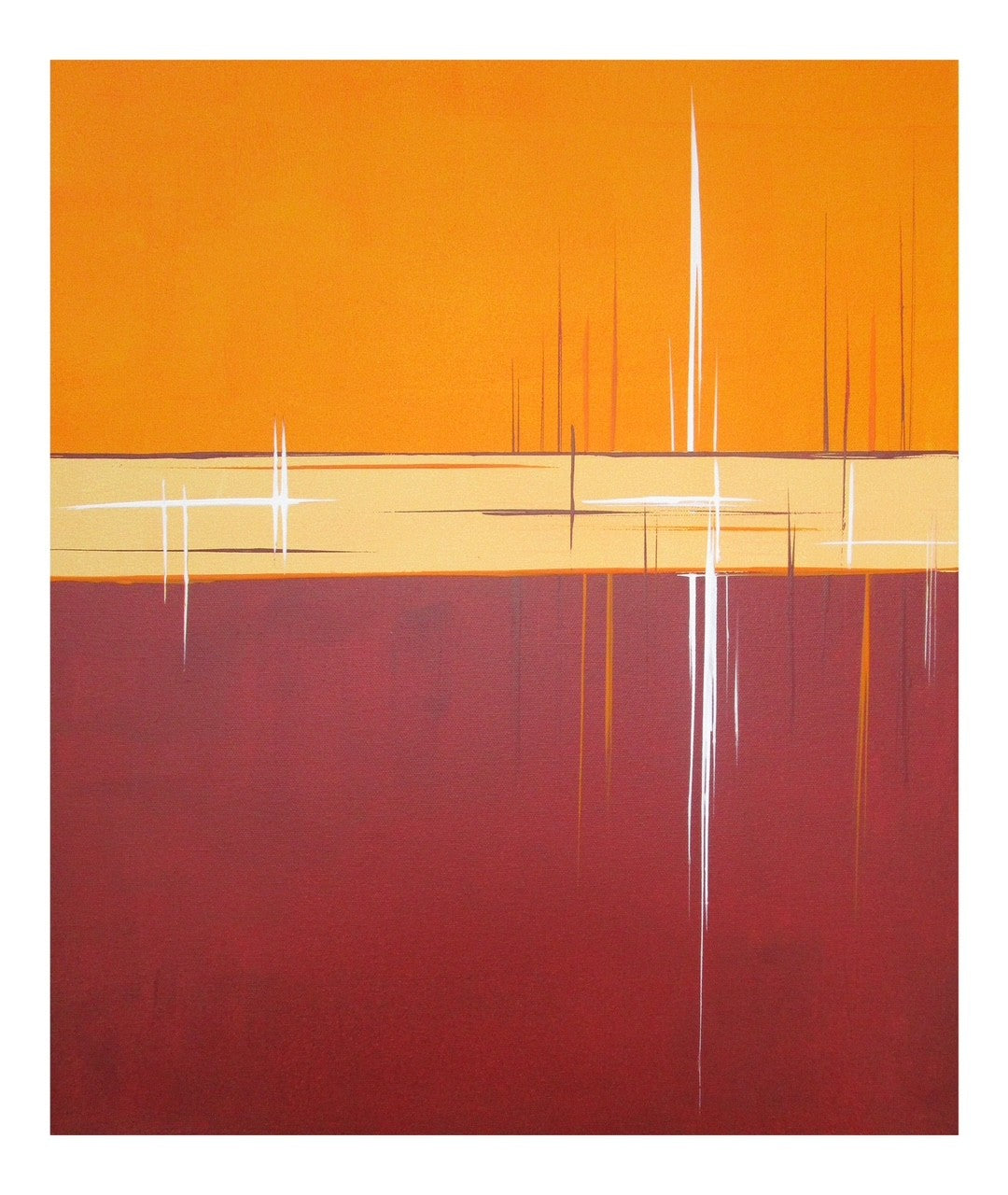 Leuchtende Ruhe: „colorfields“ 15 von Kerstin Franz – Ein abstraktes Farbjuwel