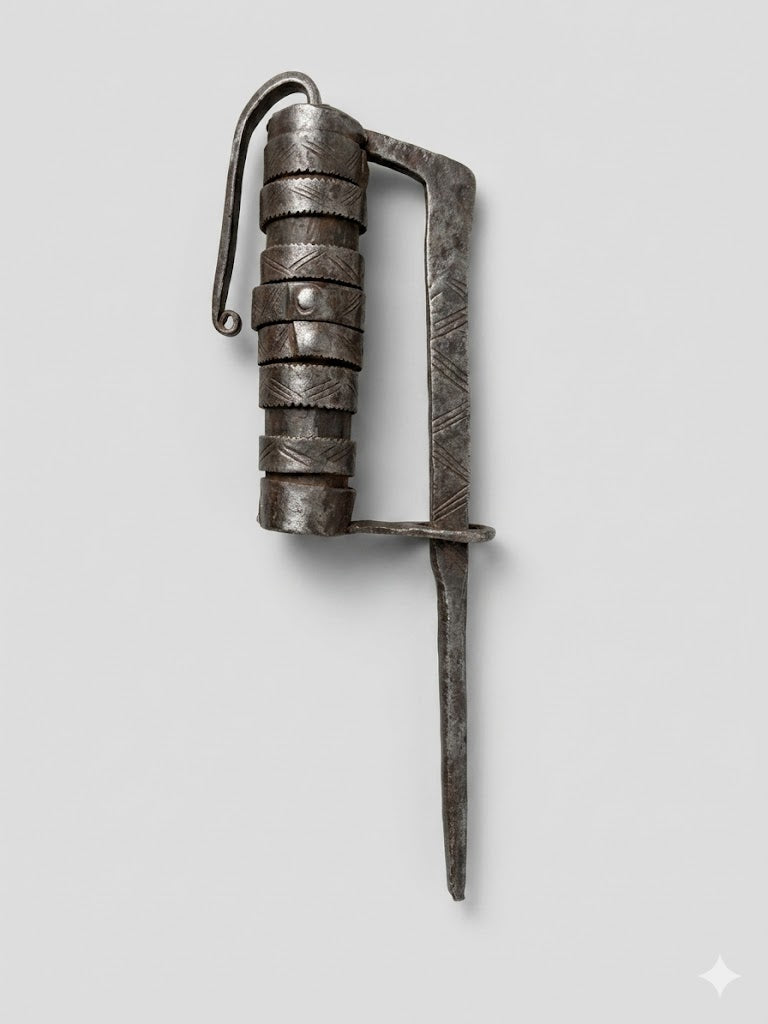 Altes alpenländisches Kombinations-Vorhängeschloss um 1700 – Museale Schmiedekunst