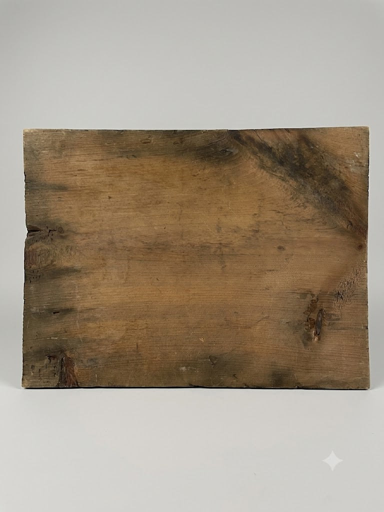 Antikes alpines Votivbild „Die himmlische Erscheinung“ – Handgemalt & gefasst, exakt datiert 1835