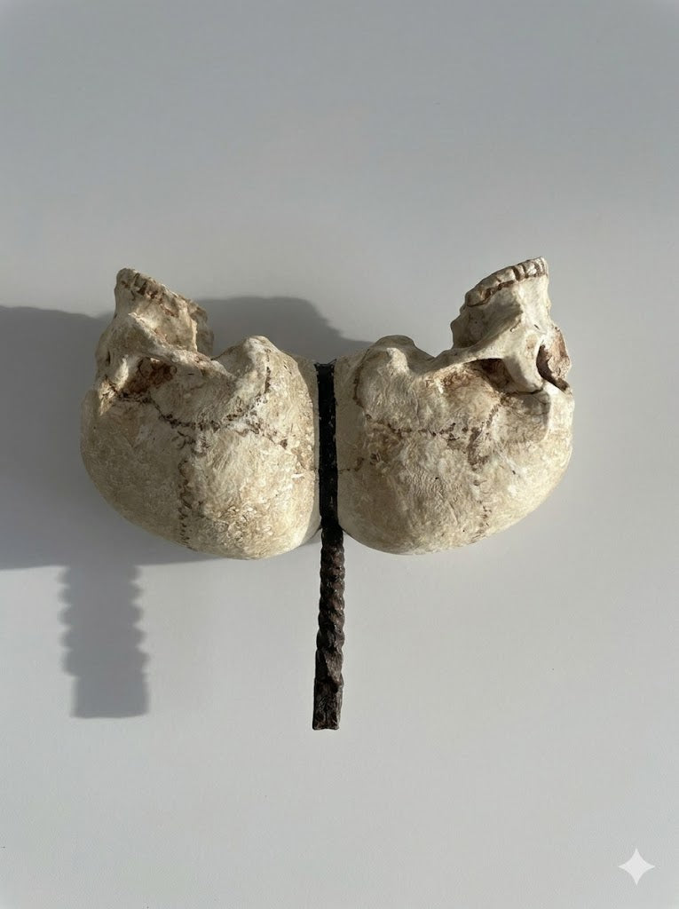 Seltener Doppel-Totenkopf (um 1850)