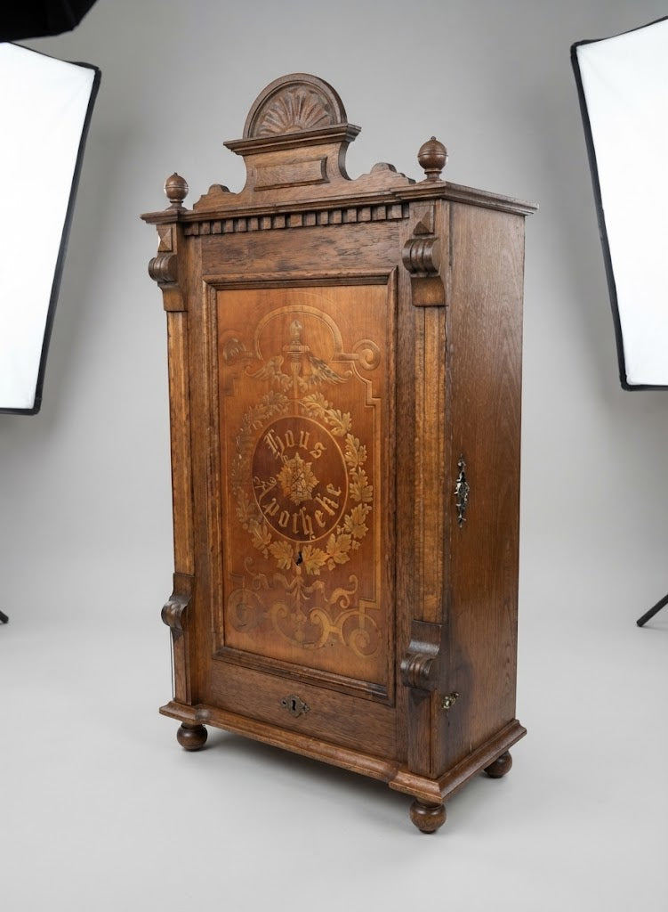 Antiker Deutscher Hausapothekenschrank der Gründerzeit - 1880