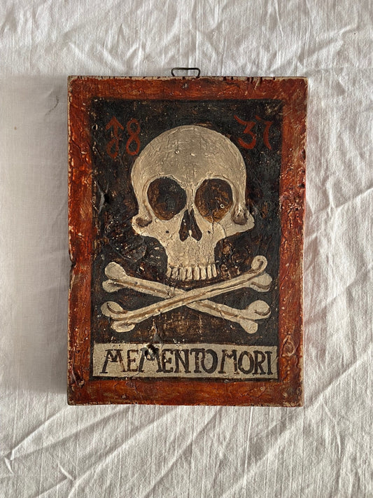 Antike Memento Mori Tafel der Vergänglichkeit (Jahr 1831)