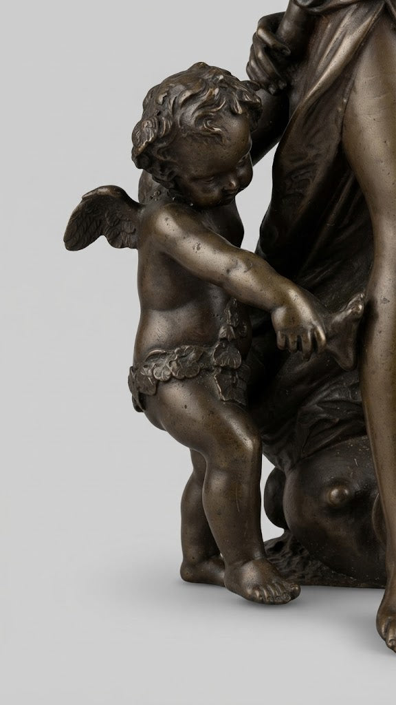 Französische Bronze-Figurengruppe im Stil von Clodion Frankreich, 19. Jahrhundert