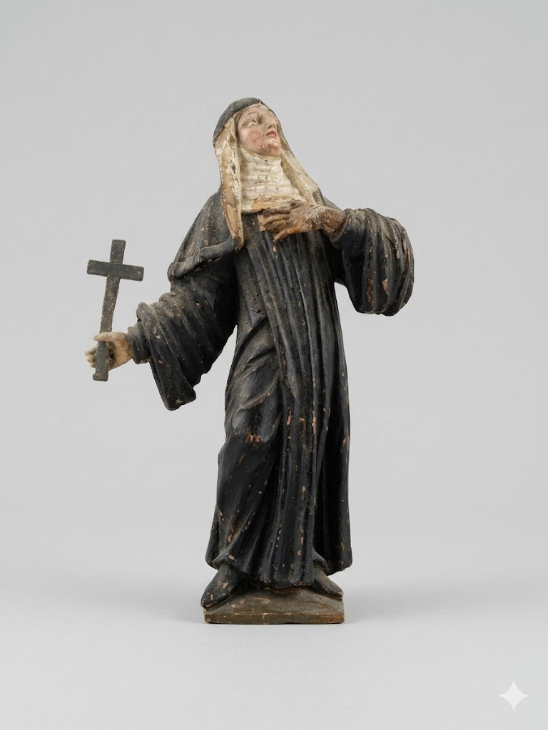 Sakrale Stille: Antike Klosterfrau (um 1850)