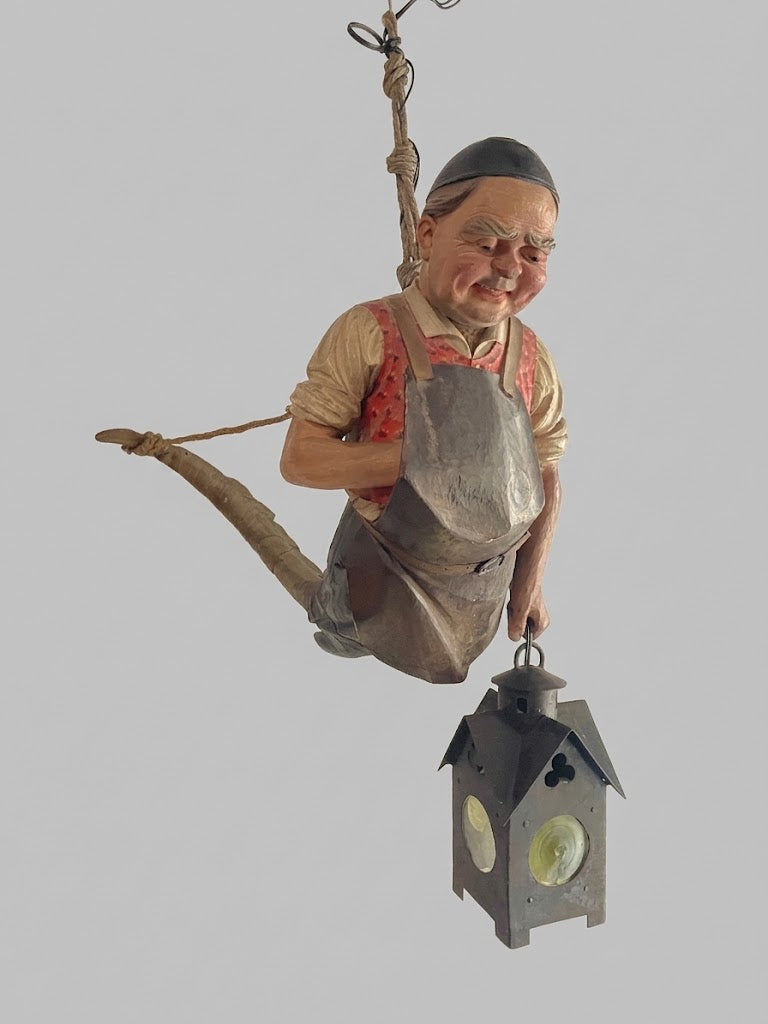 Tiroler Lustermandl „Gastwirt mit Laterne“ – Um 1880