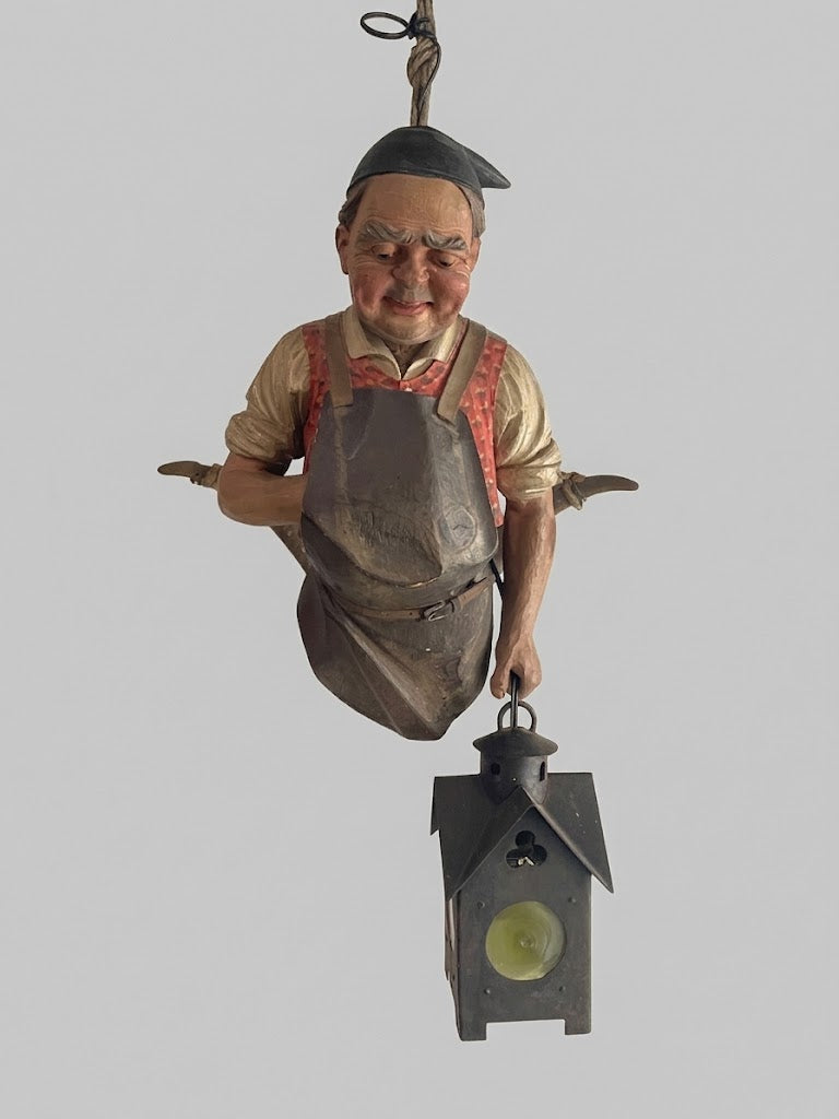 Tiroler Lustermandl „Gastwirt mit Laterne“ – Um 1880