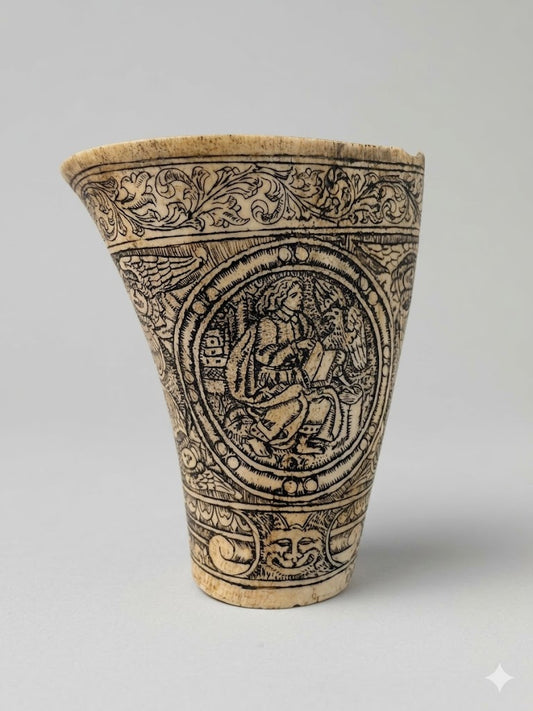 Museale Rarität um 1600: Lutherbecher aus Pferdeknochen