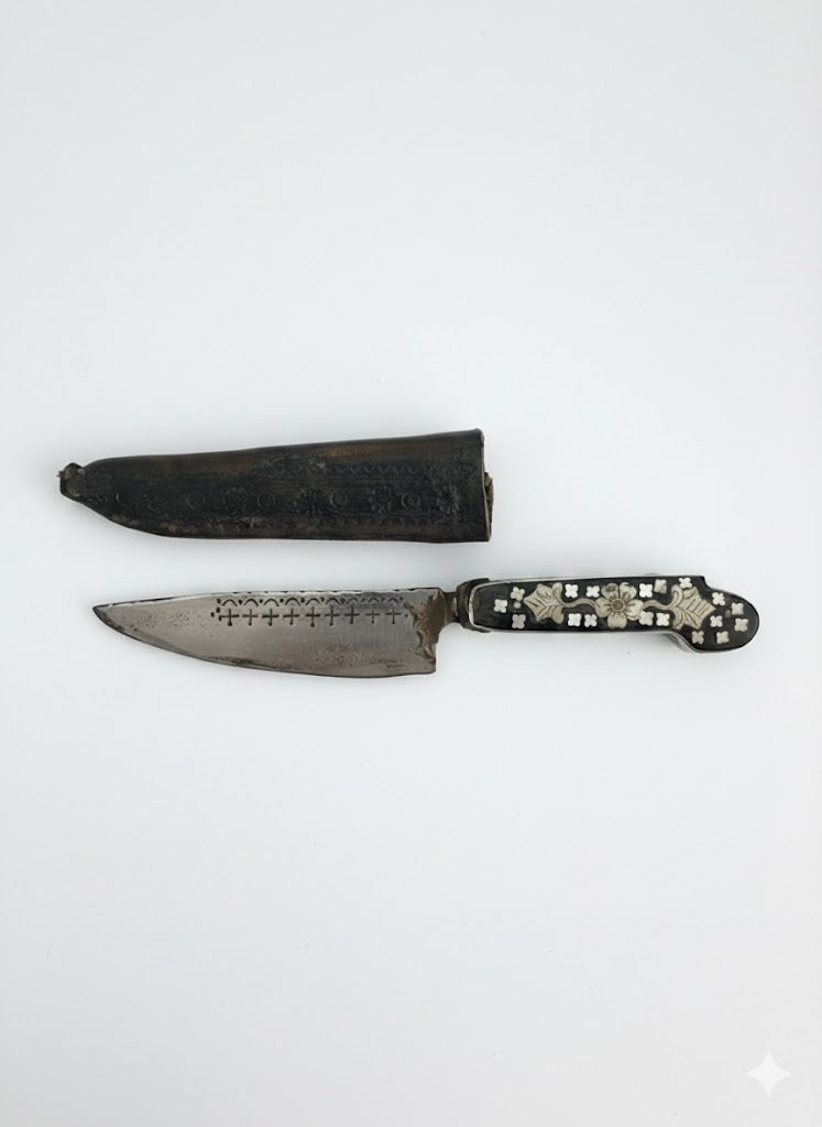 Prunkvolles Fuhrmanns- oder Jagdmesser (um 1850)