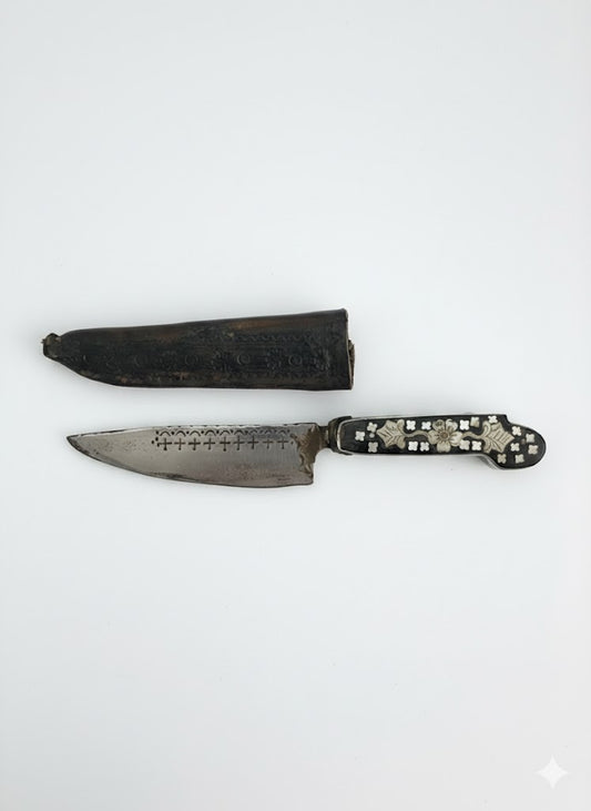 Prunkvolles Fuhrmanns- oder Jagdmesser (um 1850)