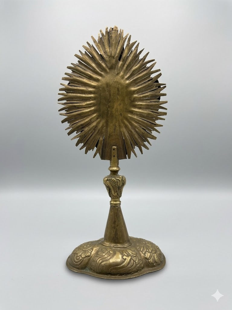 Strahlenmonstranz aus Messing – Um 1800