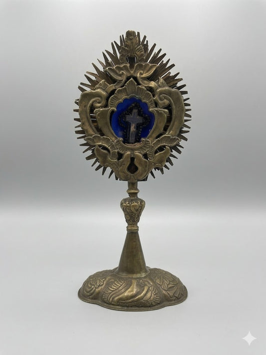 Strahlenmonstranz aus Messing – Um 1800