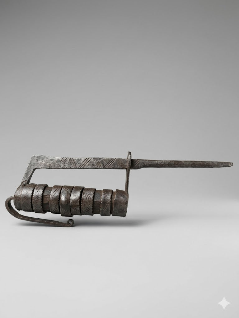 Altes alpenländisches Kombinations-Vorhängeschloss um 1700 – Museale Schmiedekunst
