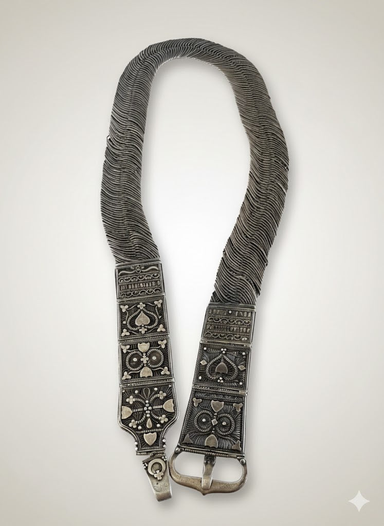 Antiker Hochzeits-Silbergürtel (800er Silber)