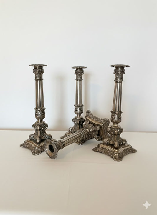 4 Silber Leuchten