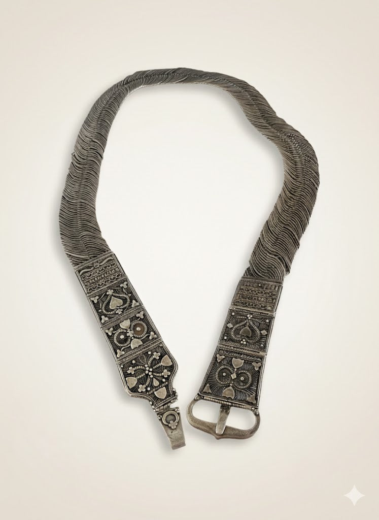 Antiker Hochzeits-Silbergürtel (800er Silber)