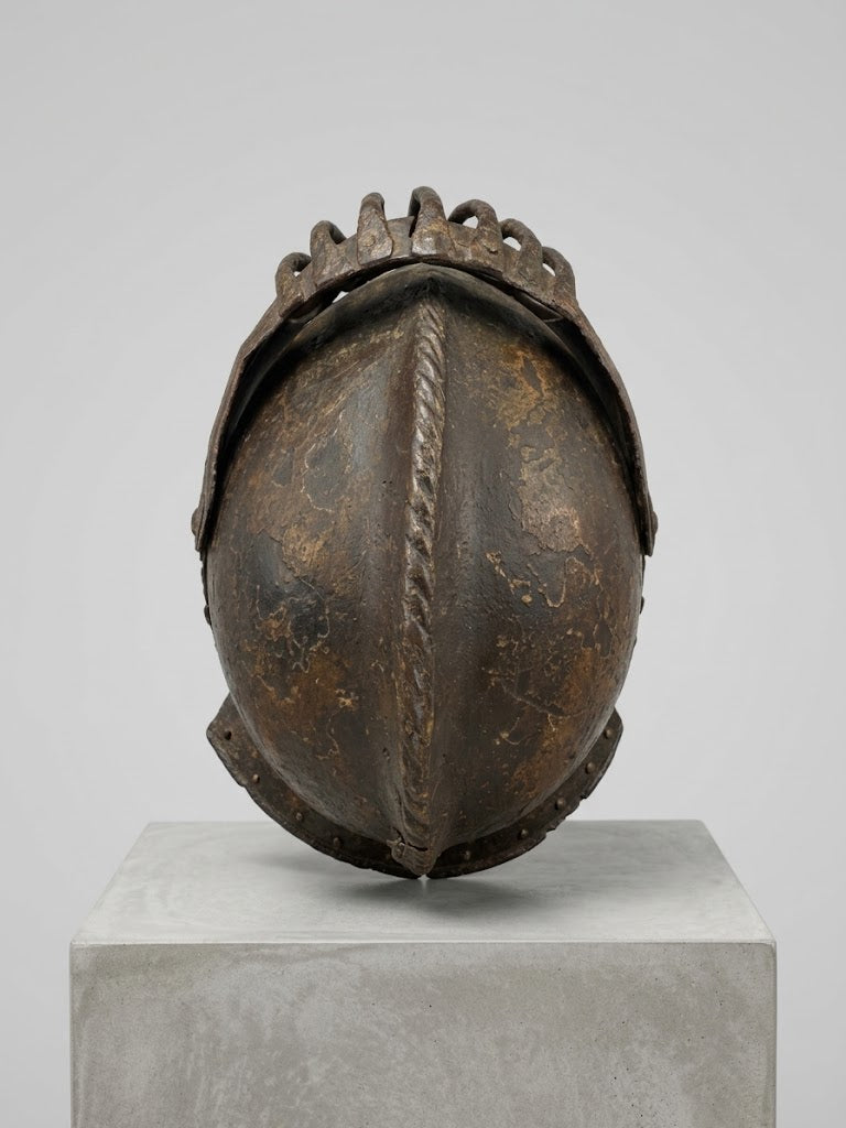 Historischer Turnierhelm – Umbau zum Schlachthelm (um 1600)