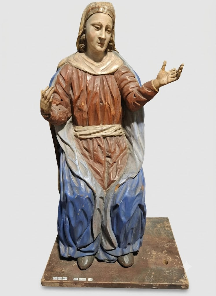 Sakrale Meisterkunst: Skulptur der Hl. Maria Jakobä – Südtirol um 1820
