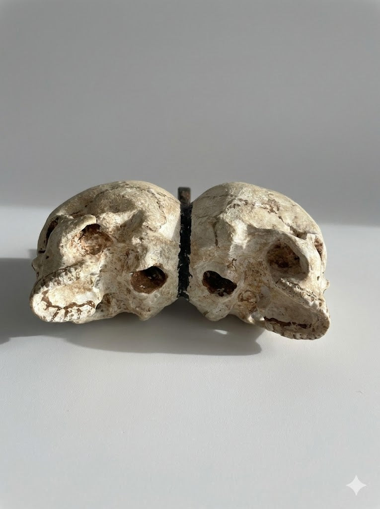 Seltener Doppel-Totenkopf (um 1850)