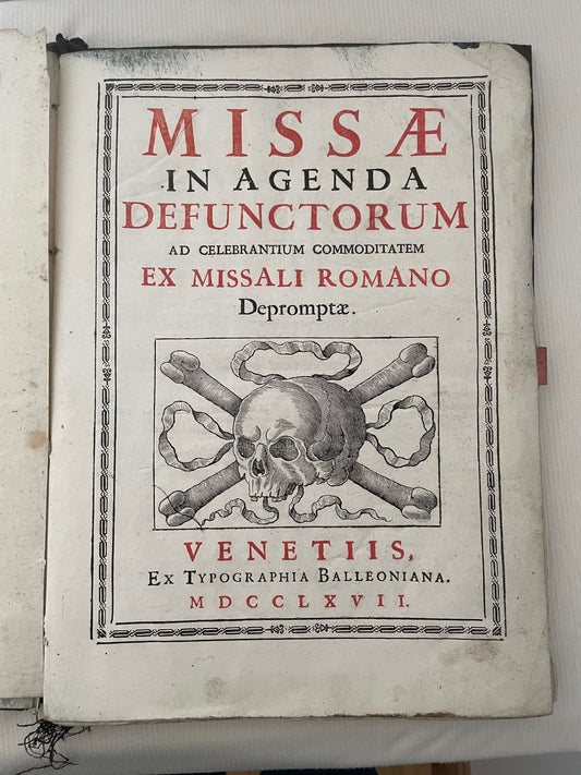 Venezianisches Totenmessbuch (1767)