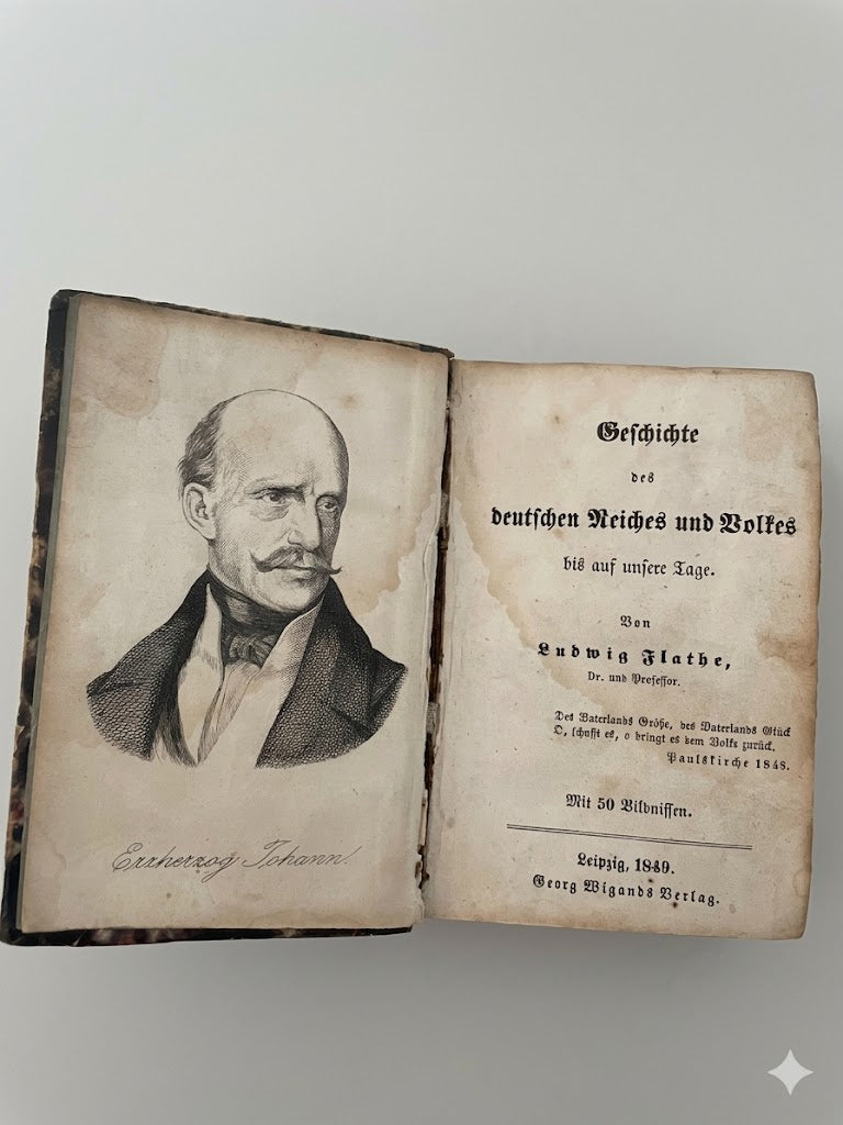 Historische Rarität von 1849: Geschichte des deutschen Reiches und Volkes