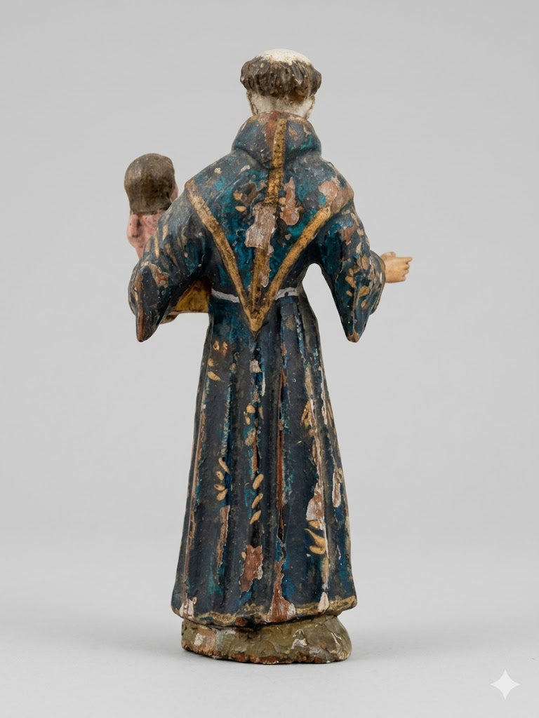 Sakrale Miniatur: Heiliger Antonius mit dem Jesuskind