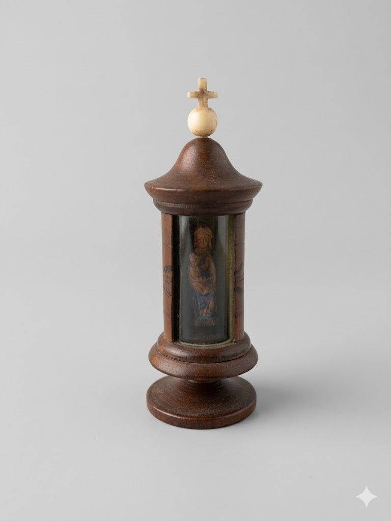 Spiritueller Begleiter: Antiker Miniatur-Reisealtar (um 1800)